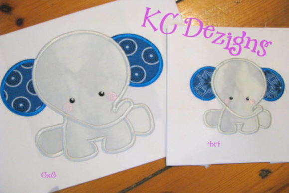 Baby Elephant Sitting Applique Design Review