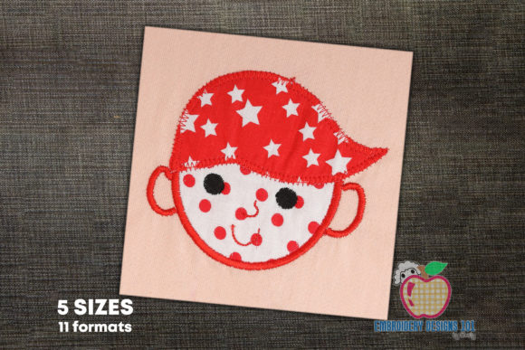 Cartoon Boy Face Applique Review for Seasonal Embroidery