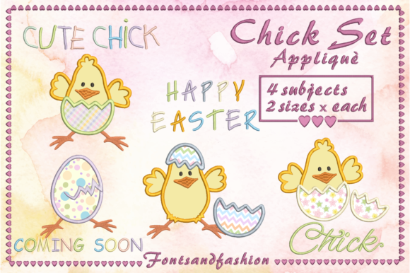 Chick Set Appliquè: A Springtime Embroidery Essential
