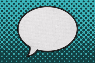 Comic Book Speech Bubble Applique Review for Small Business Merch