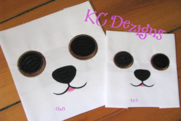 Dog Eyes and Nose Design: A Playful Embroidery Addition