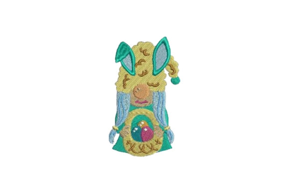 Easter Gnome: A Festive Embroidery Design for Boutique Apparel
