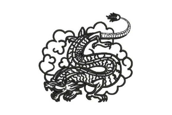 Japanese Style Tattoo Dragon Embroidery Review