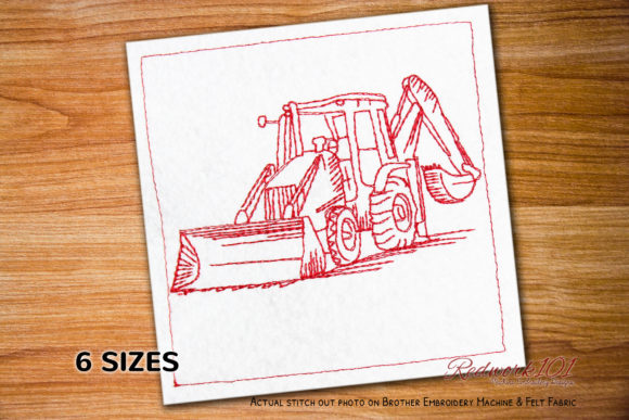 JCB Backhoe Loader Embroidery Design Review for Personalized Gifts