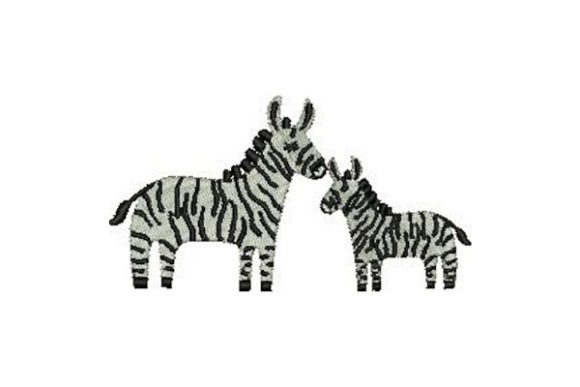 Mom and Baby Zebras: A Delightful Embroidery Design for Meaningful Gifts