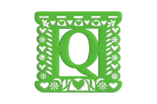 Papel Picado Alphabet Q Review for Personalized Embroidery