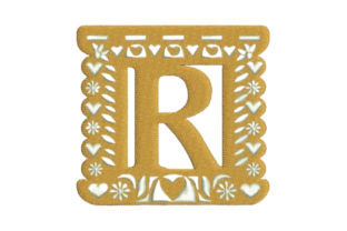 Papel Picado Alphabet R Review for Business Embroidery