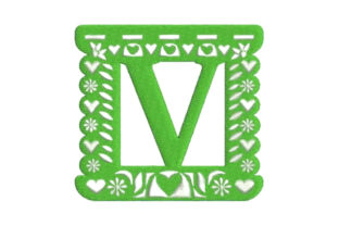 Papel Picado Alphabet V Review: A Stylish Embroidery Monogram