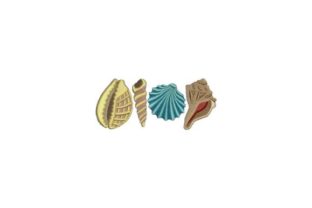 Seashells Embroidery Design: A Nautical Seasonal Gem