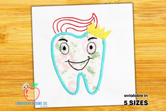 Tooth As the Cartoon with a Smile Embroidery Design Review
